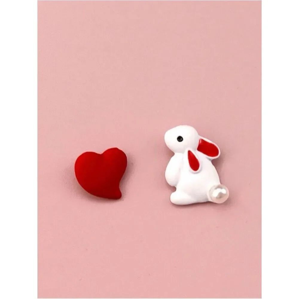 Bunny & Heart earrings A1856